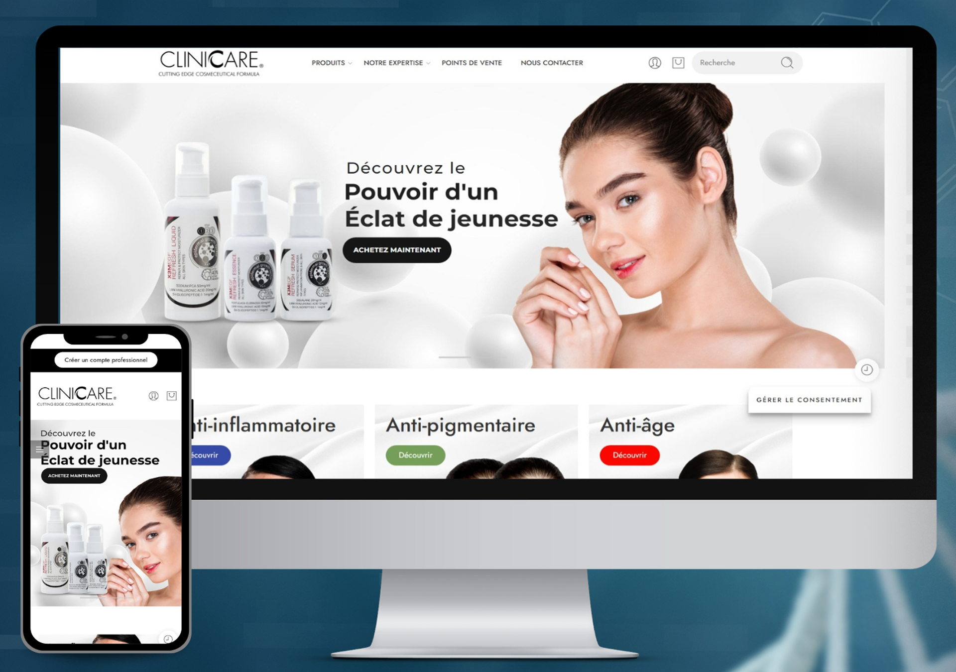 ClinicCare – WooCommerce Website