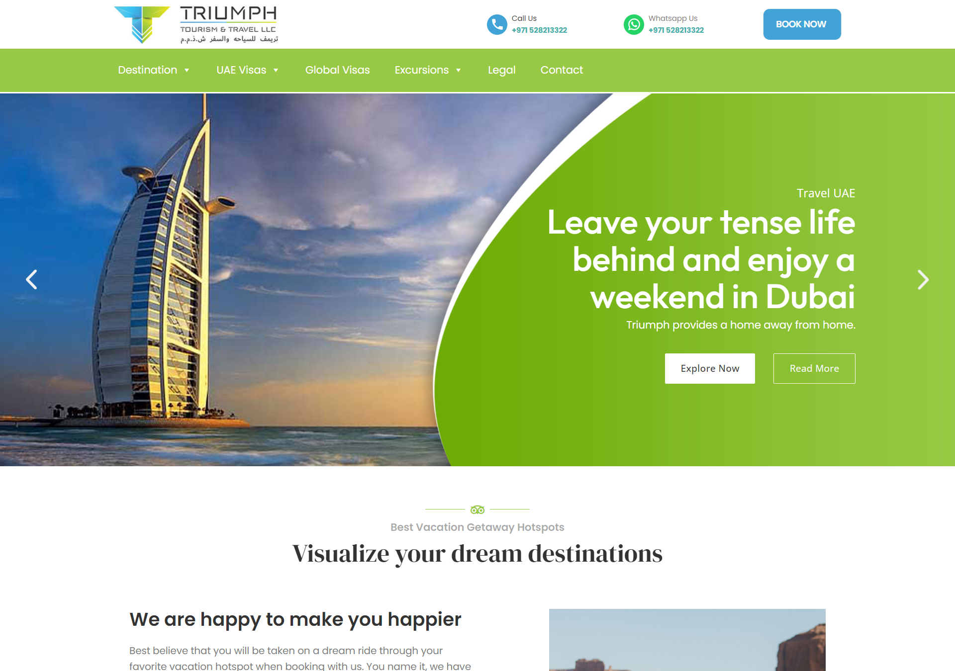 TriumphTravels – Tourism Website